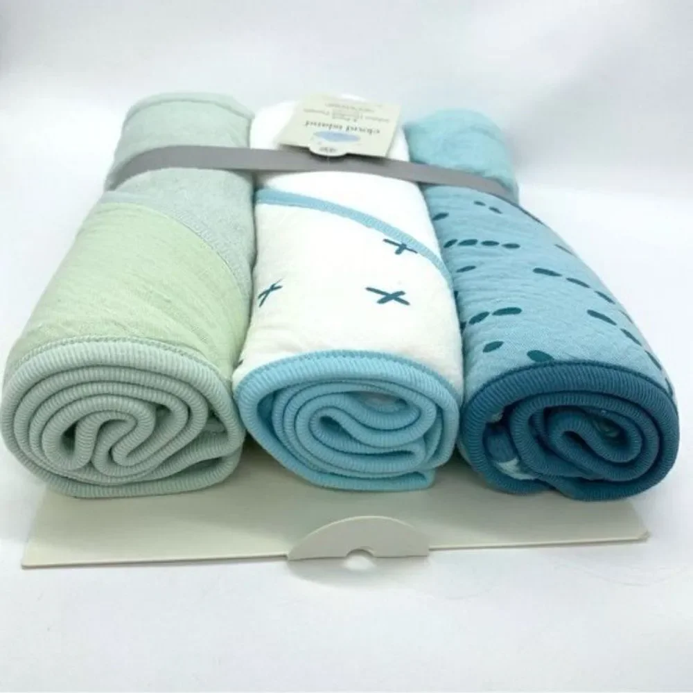 Baby Hooded Blanket Bath Towels 3 Pack New